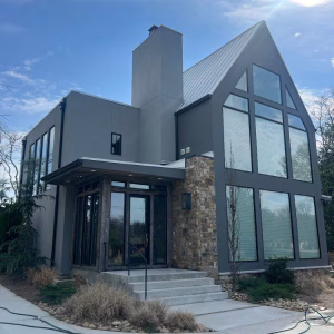 A modern luxury home with a bold contemporary architectural design.